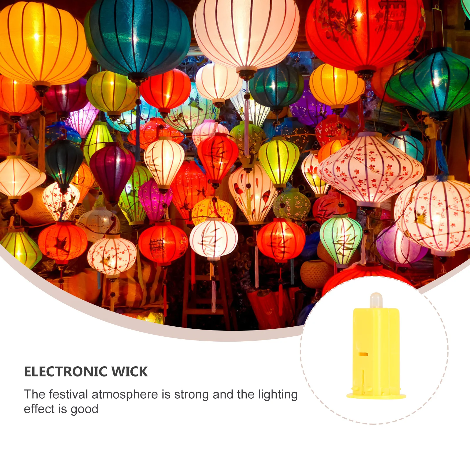 

10Pcs LED Light for Paper Lanterns Easy Install Remove Illuminated Decorations for Birthday Wedding Halloween Festival Events