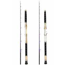 ZZ232 1.5m 1.65m 1.8m 2.4m Deep Sea Boat Electric Reel Slow Jigging Rod Bait 200-1500g Nylon or Metal Reel Seat