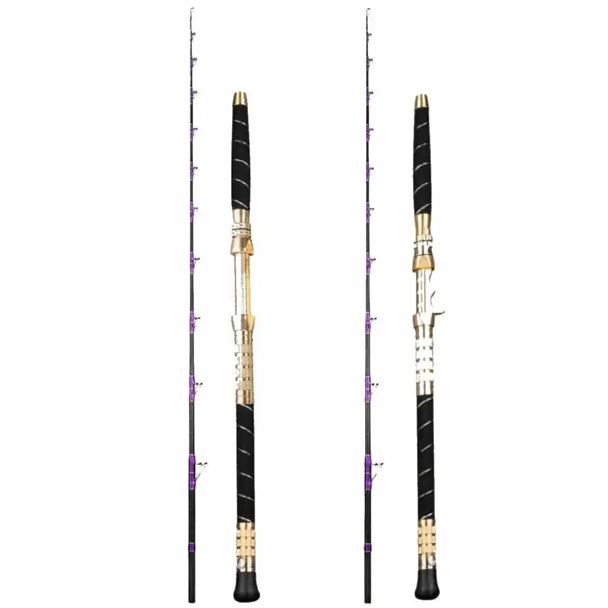 ZZ232 1.95m 2.7m Deep Sea Boat Electric Reel Slow Jigging Rod Bait 200-1500g Nylon or Metal Reel Seat