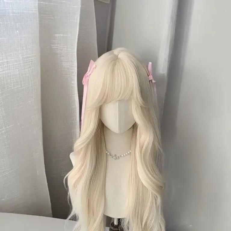 ‌70cm Lolita Wig - Big Curly Hair with Natural Volume, Heat Resistant Synthetic Fiber, Full Cap for Daily Use/Dress Up/Cosplay