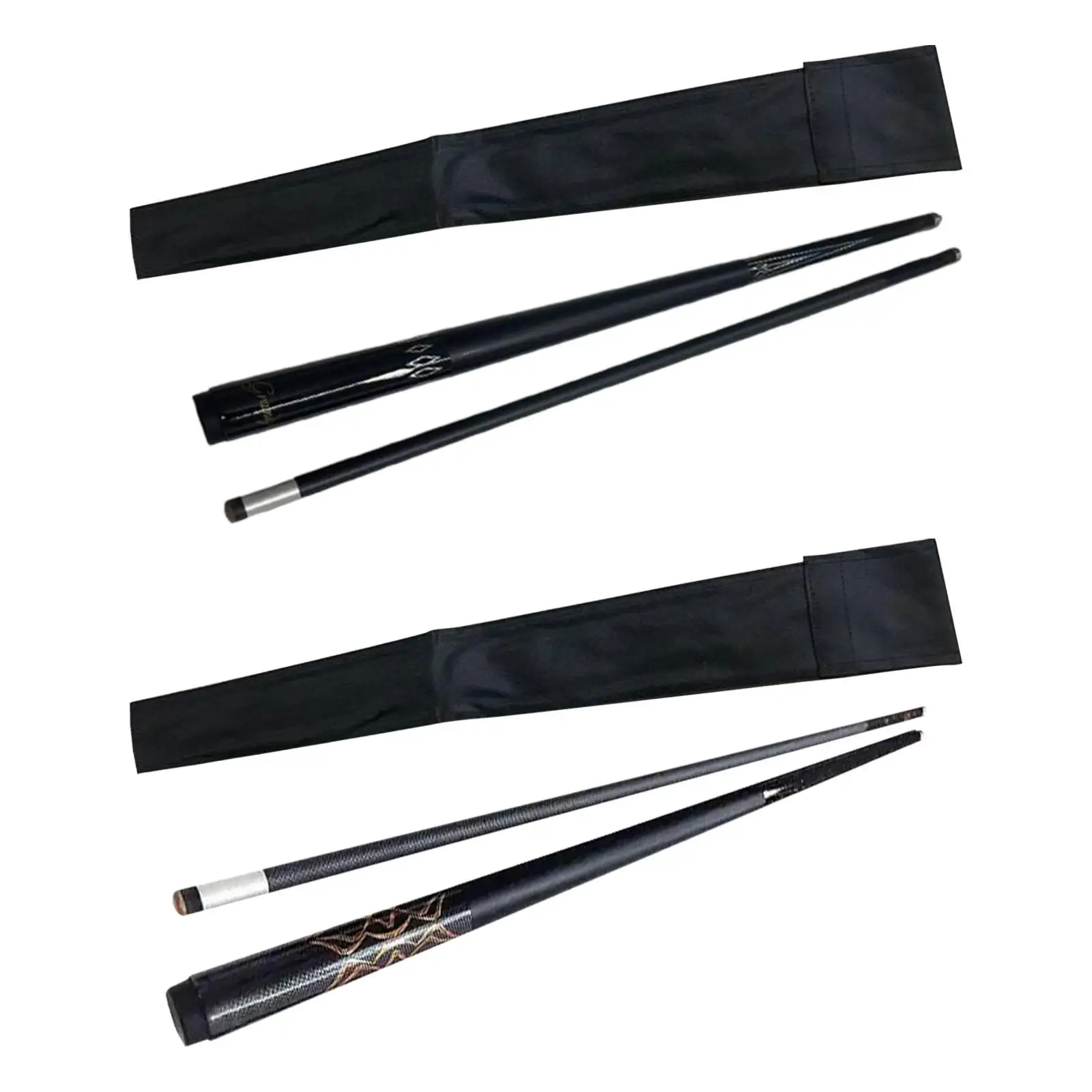 بركة 3 مللي متر طرف البلياردو عصا البلياردو مجزأة مع حقيبة التخزين المحمولة 1/2 سبليت بركة عصا 58 "للرجال والنساء لعبة