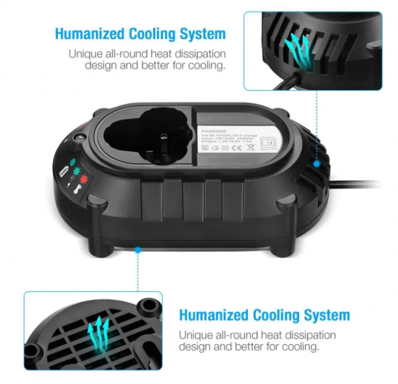 Rechargeable Battery Charger 10.8V 12V AC100V-240V for Makita Power Tool Lithium Replacement battery BL1014 BL1013