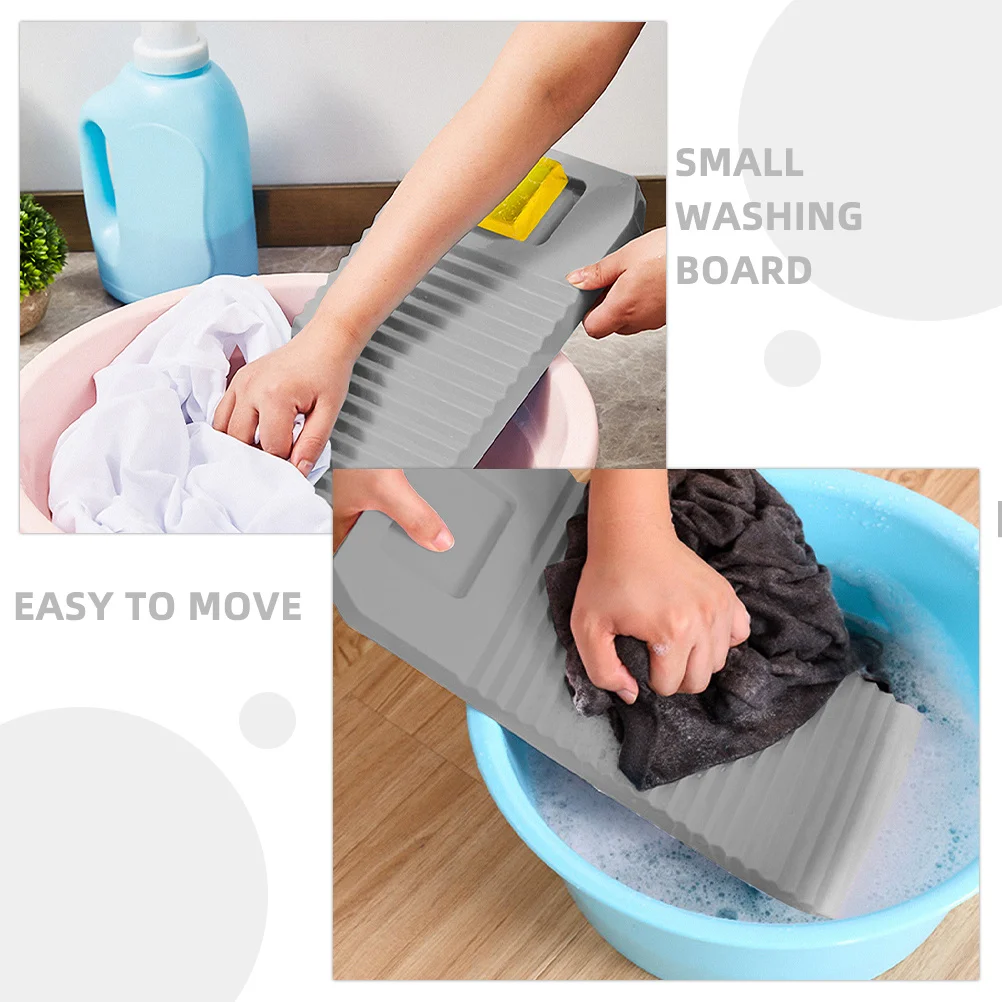 

Reusable Plastic Washboard Compact Thick Laundry Board Perfect for Travel Camping Manual Clothes Washer for Laundry