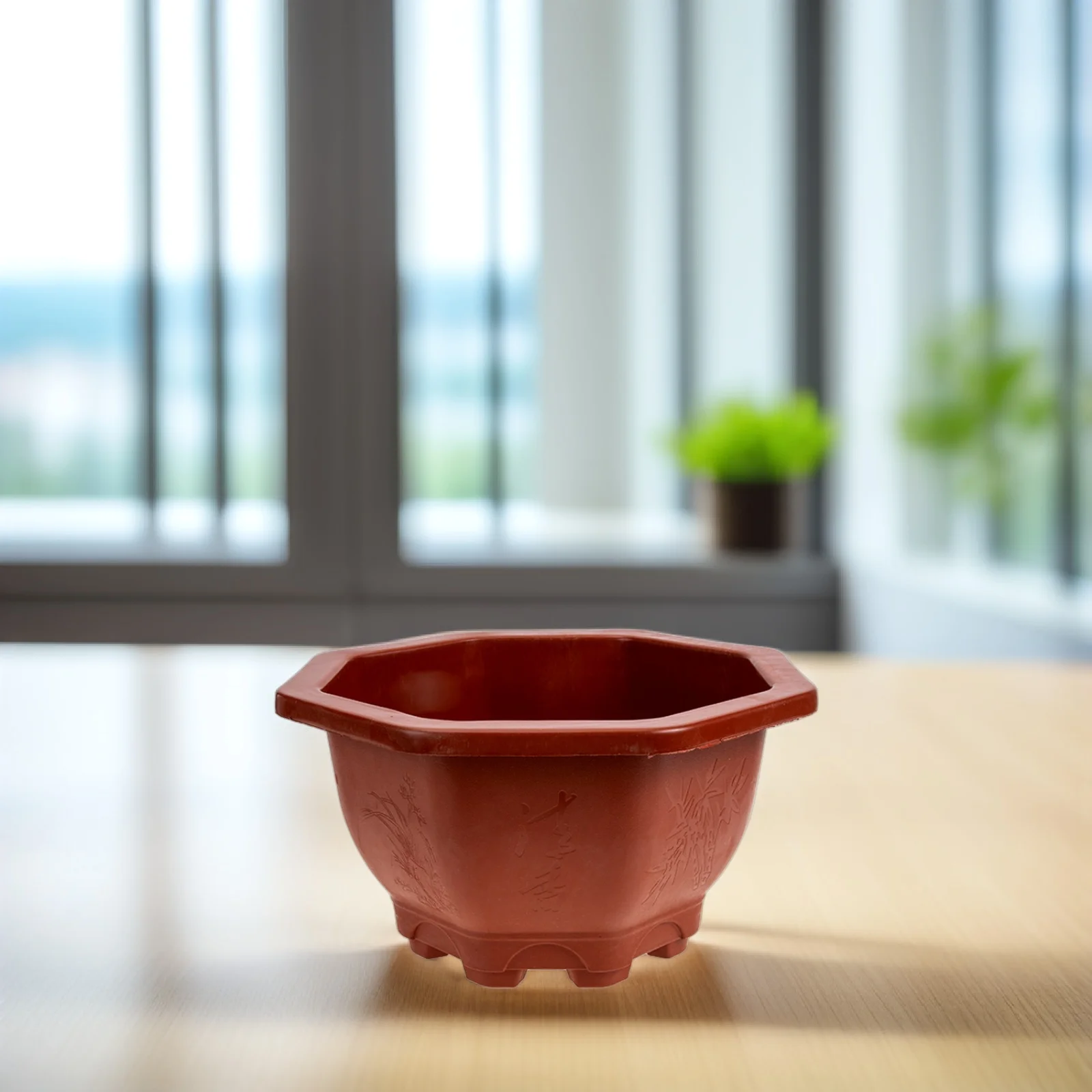 

3 Pcs Lightweight ABS Plastic Flowerpot Indoor Gardening Plant Pot Succulent Container Storage Pot Decor