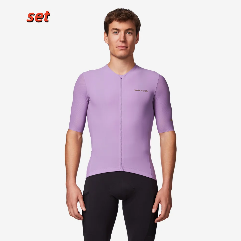 

2026 Men's Cycling Jersey set Soft Light Road Bike Jersey suit bib shorts Summer Breathable MTB Maillot Short Sleeve Shirt