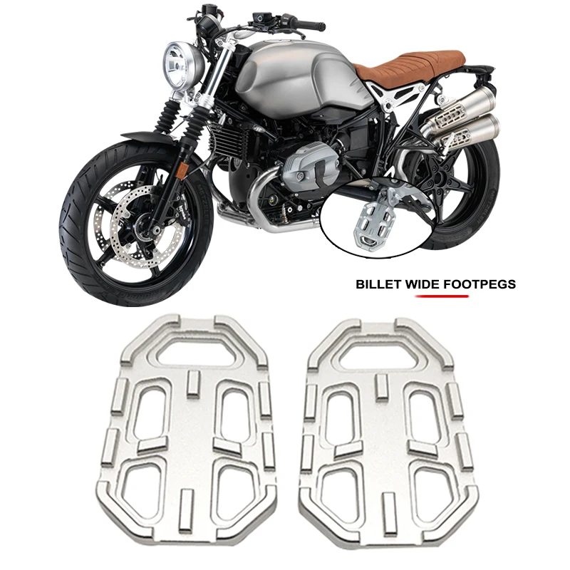 Repose-pieds larges pour moto BMW RNINET, R Nine T ScramJeff, Urban GS, 2016-2019, 2018