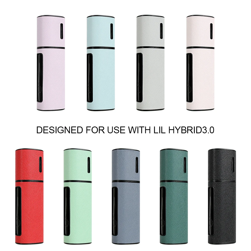 Capa protetora de couro PU adequada para LiL HYBRID 3.0, um acessório protetor moderno e elegante para cigarros eletrônicos.