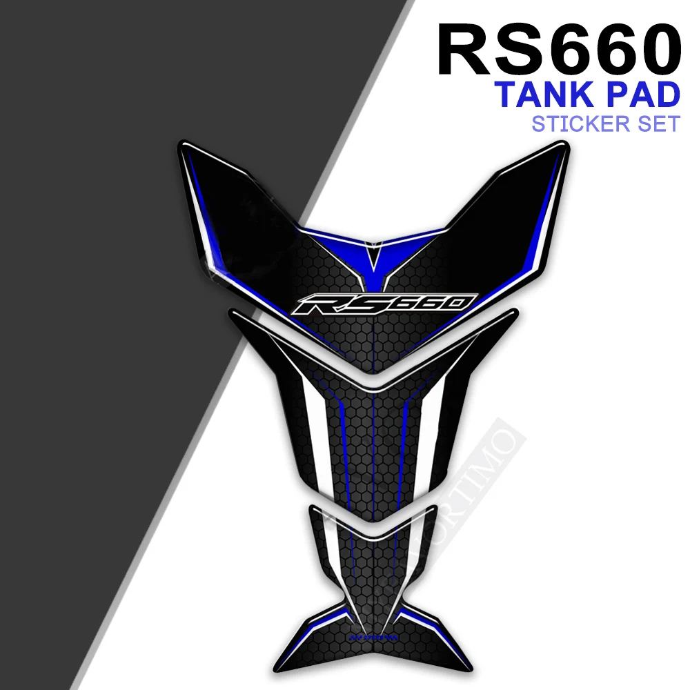 Untuk Aprilia RS660 RS 660 bantalan tangki minyak bahan bakar sepeda motor stiker pelindung tulang ikan Emblem stiker