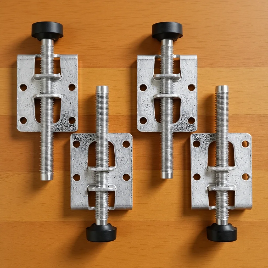 

4Pcs Adjustable Load Levelers Foot Furniture Levelers for and Stability Enhancement Wardrobe Level Feet