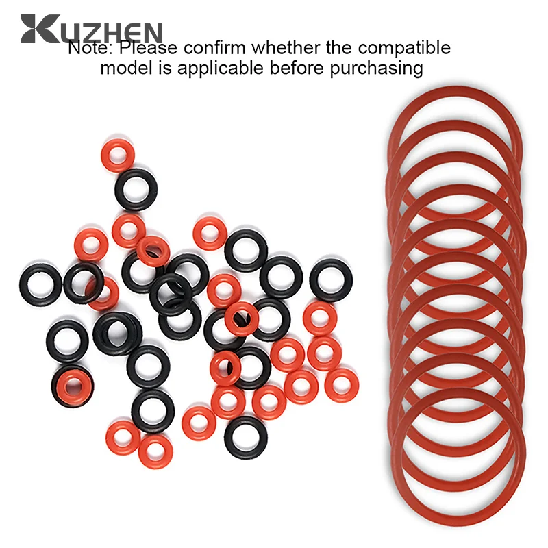 

50PCS/SET Silicone O-ring Sealing Gasket For Coffee Machines O-Ring Seals Maintenance Set Compatible Coffee Machines Accessories