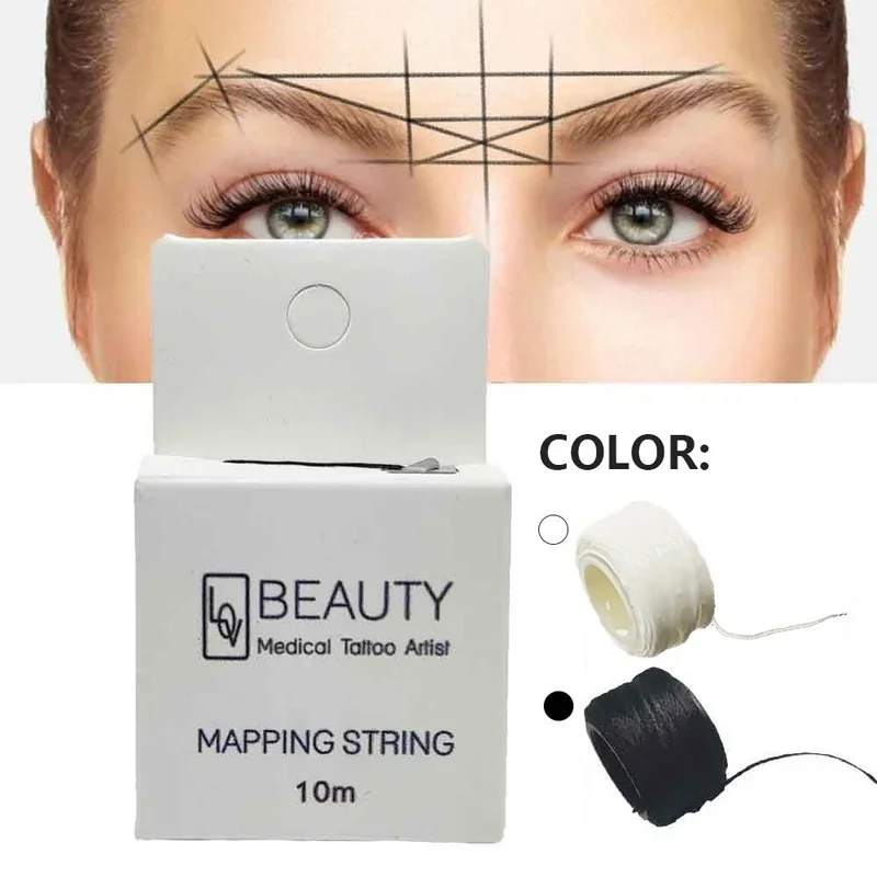 Liners Thread Semi Permanent Positioning Mapping Strings Eyebrow Measuring Tool  Pre-ink String for Microblading