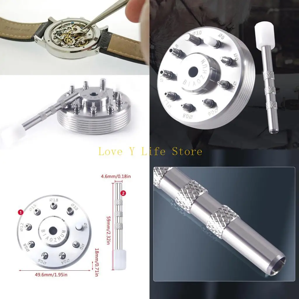 

L74C Upgraded Watch Press Set Professional Watch Press Watch Pointer Installation Tool Hour Second Dial Repair