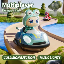 Y7 Parent Child Interaction Two Person Battle Car Cartoon Electric RC Bumper Car 2.4G Ejection MINI Drift RC Racing Car Toy Gift