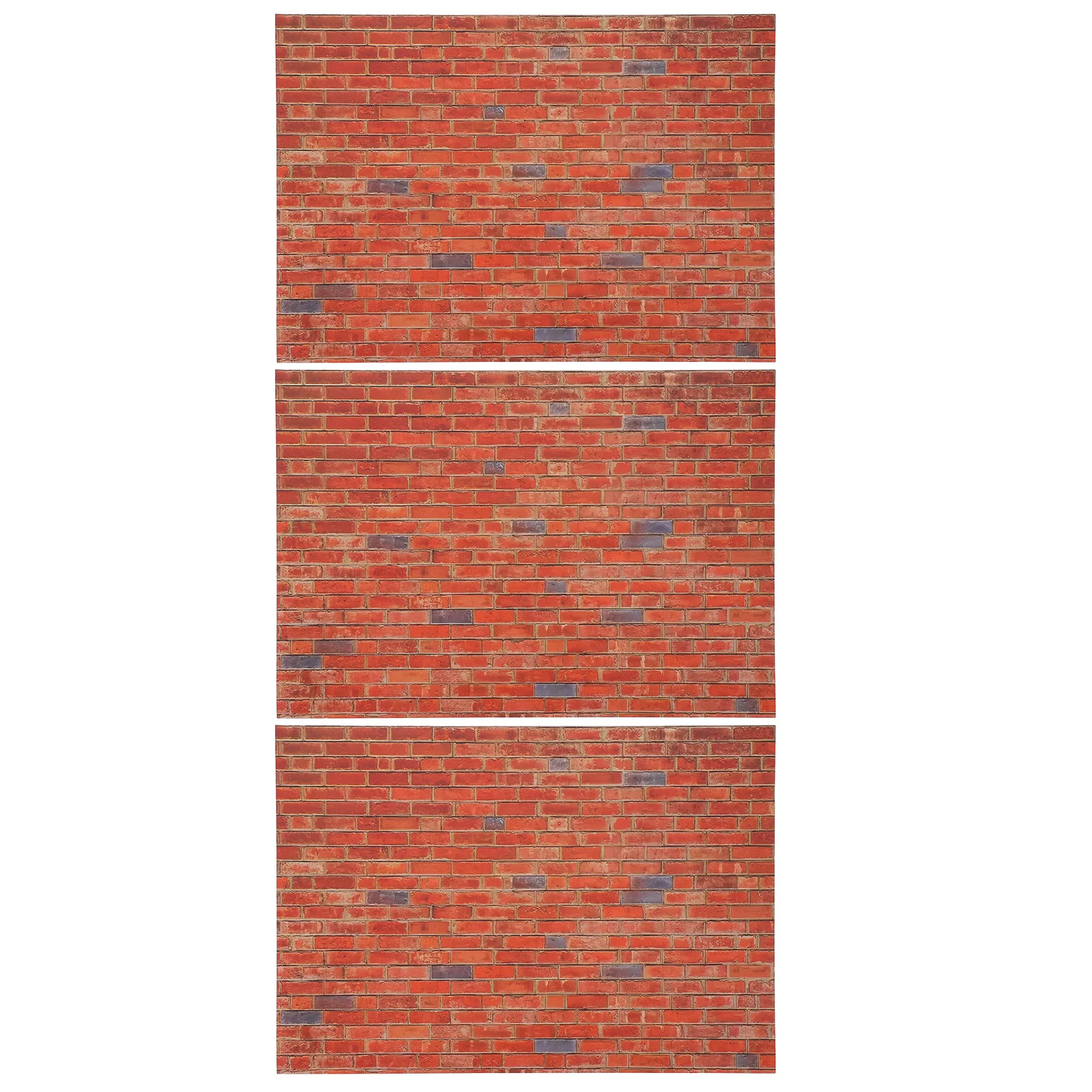 9 pz 1:12 Casa Delle Bambole di Mattoni Carta Da Parati Autoadesiva Rimovibile Rivestimento Della Parete In Miniatura Peel Stick Decor Per La Parete Della Casa Delle Bambole