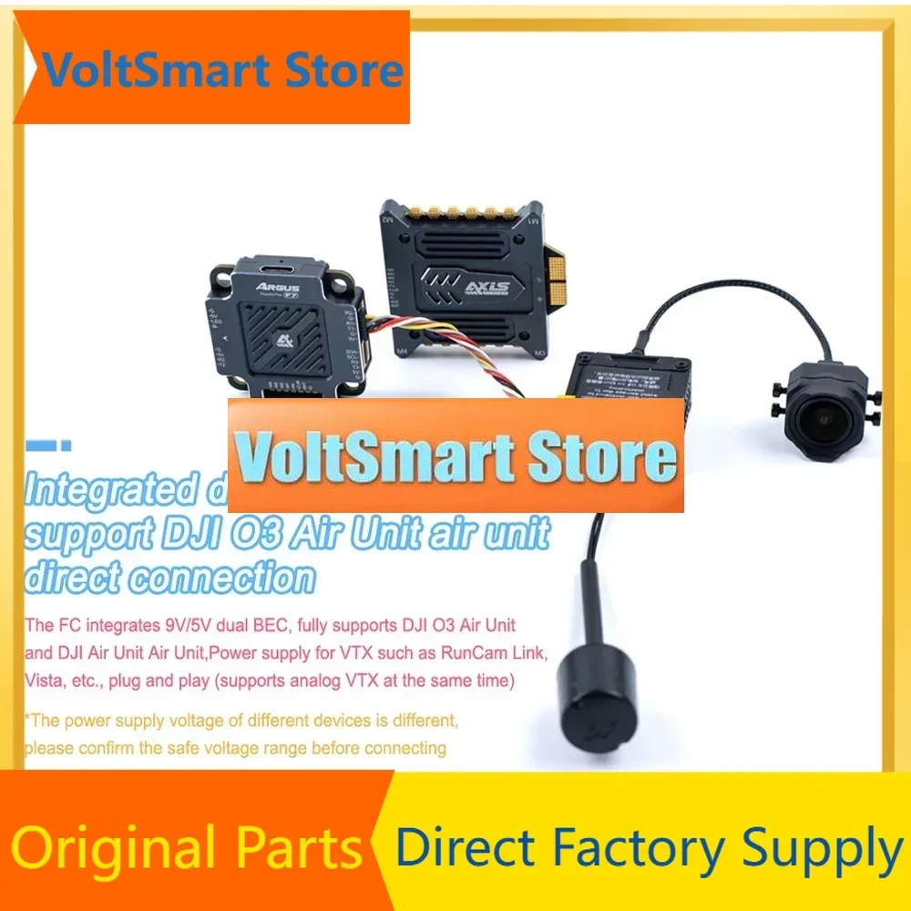VoltSAxisflying Argus Pro 55A/ 65A & F7 STACK Dustproof And Waterproof IP54 Support X8 16MB Black Box M3-30.5*30.5mm For RC FPV