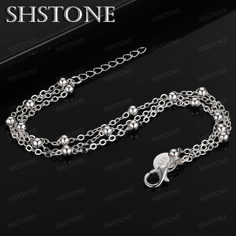 

925 Sterling Silver Beads Bracelet O Chain Popular Accessories Valentine's Day Fashion Charm Jewelry Men Woman Wedding Party