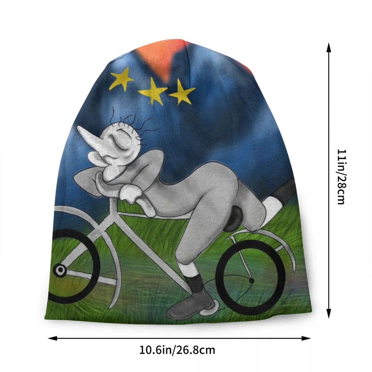 Custom The First Trip Bicycles Day Bonnet Hat Knitted Hat Rainbow Lsd Acid Blotter Party Albert Hoffman Skullies Beanies Caps