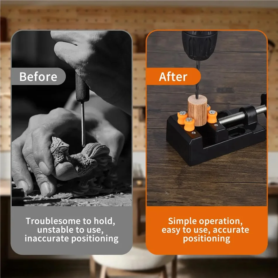 Mini Flat Clamp with Parallel Jaws Universal Craft Clamp for Watch Repair Jewelry Craft Sculpture DIY Carving Tool