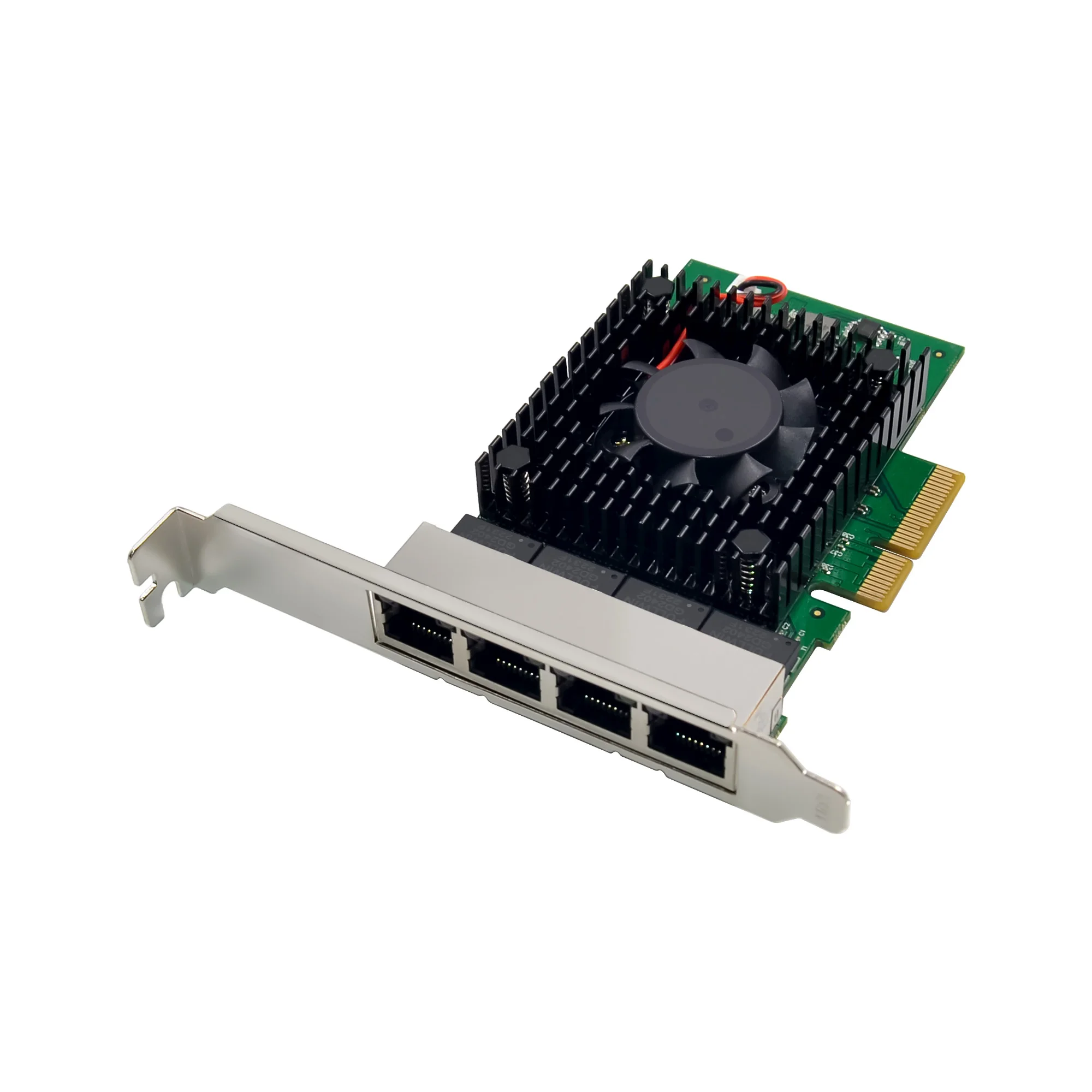 SUNWEIT ST7309 PCIe x4 I225-T4 Quad-1G RJ45 Machine Vision NIC v3.1 чипсет высокоскоростной сетевой кабель