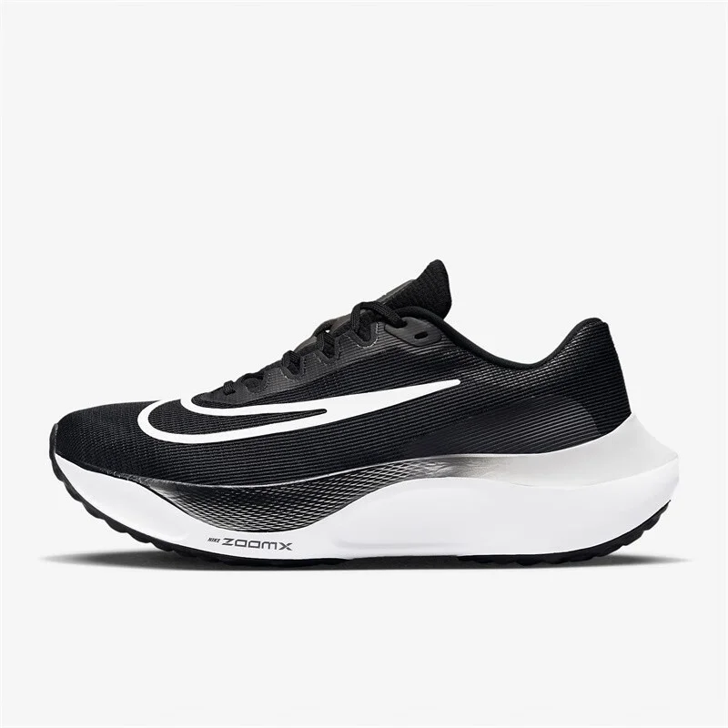 

Новые легкие амортизирующие мужские кроссовки Nike с низким верхом Zoom Fly 5, прочные и удобные повседневные спортивные кроссовки, простой дизайн, черно-белая цветная схема, универсальная повседневная спортивная обувь, модель Treasure Shoe Dm8968-001
