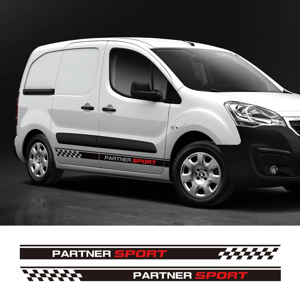 Peugeot Partner Modificada: Mejora el Estilo y Personaliza tu Furgoneta con Stickers de Puerta