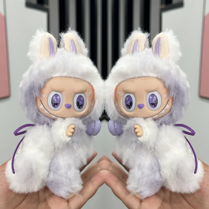 

Новый Monster Labubu Zimomo Angel Purple, креативная сменная серия, куклы, слепая коробка, виниловые подвески, украшения, игрушки, милые подарки на день рождения