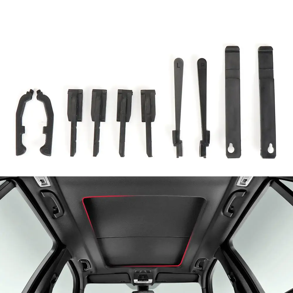 

For BMW X5 New Black Car Sunroof Sun Visor Repair Kit Sunroof Curtain Fixing Buckle For E70 F15 54107198762