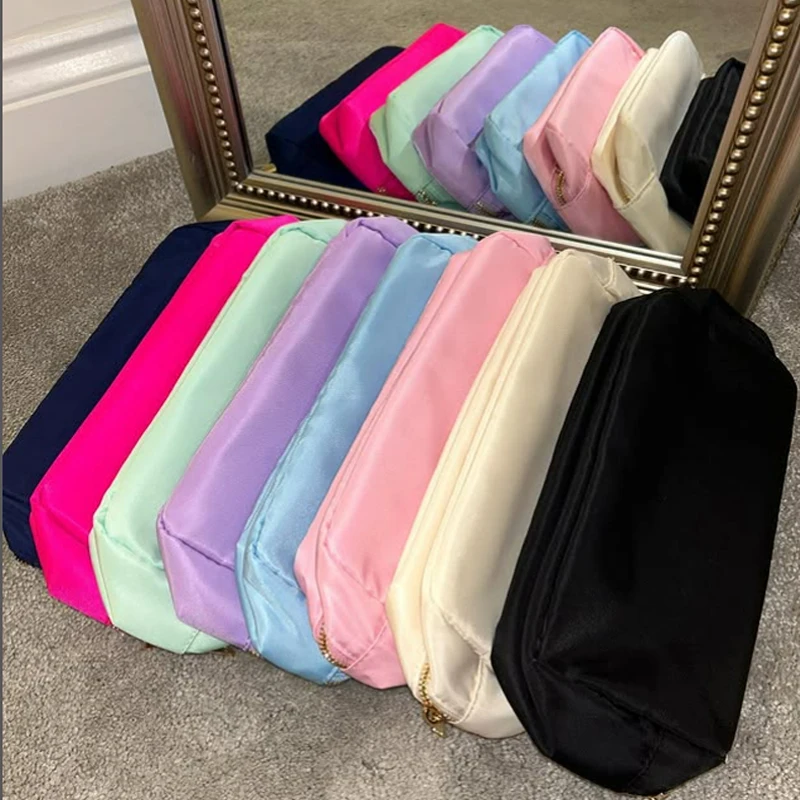 

Многоцветная сумка на молнии XL для девочек, праздничный подарок, косметичка для туалетных принадлежностей, водонепроницаемая нейлоновая милая косметичка, водонепроницаемая косметичка