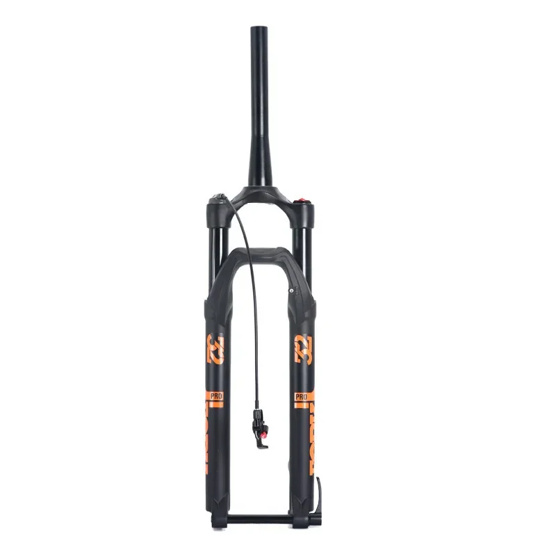 Mountain bike barrel axle fork 27.5 29 inch magnesium alloy damping lock spinal canal air fork one piece dropshipping