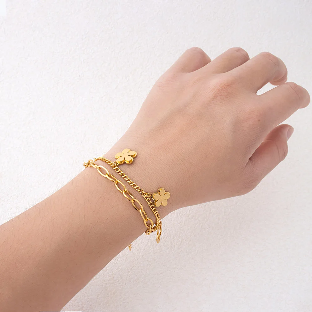 Damenarmband Trendiger Edelstahlschmuck 2026 Italienisches Charm-Armband Kostenlose Lieferung Artikel für Damen Frauenaccessoires – Detail 15