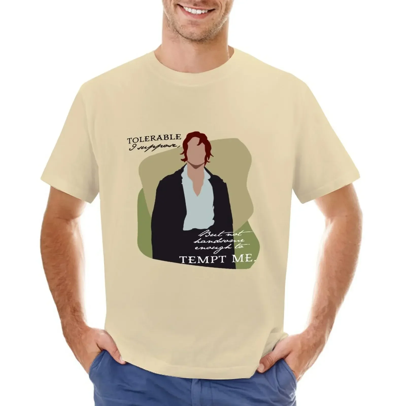 Tolerable, I suppose - Mr. Darcy - Pride and Prejudice T-Shirt anime clothes boys whites for a boy T-shirt men