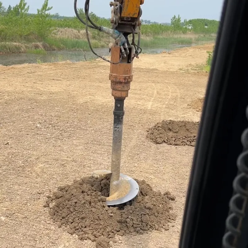 YA8000 Hard Material Suitable for Most Construction Scenarios Hydraulic Foundation Pile Driving Digga Auger for Digger