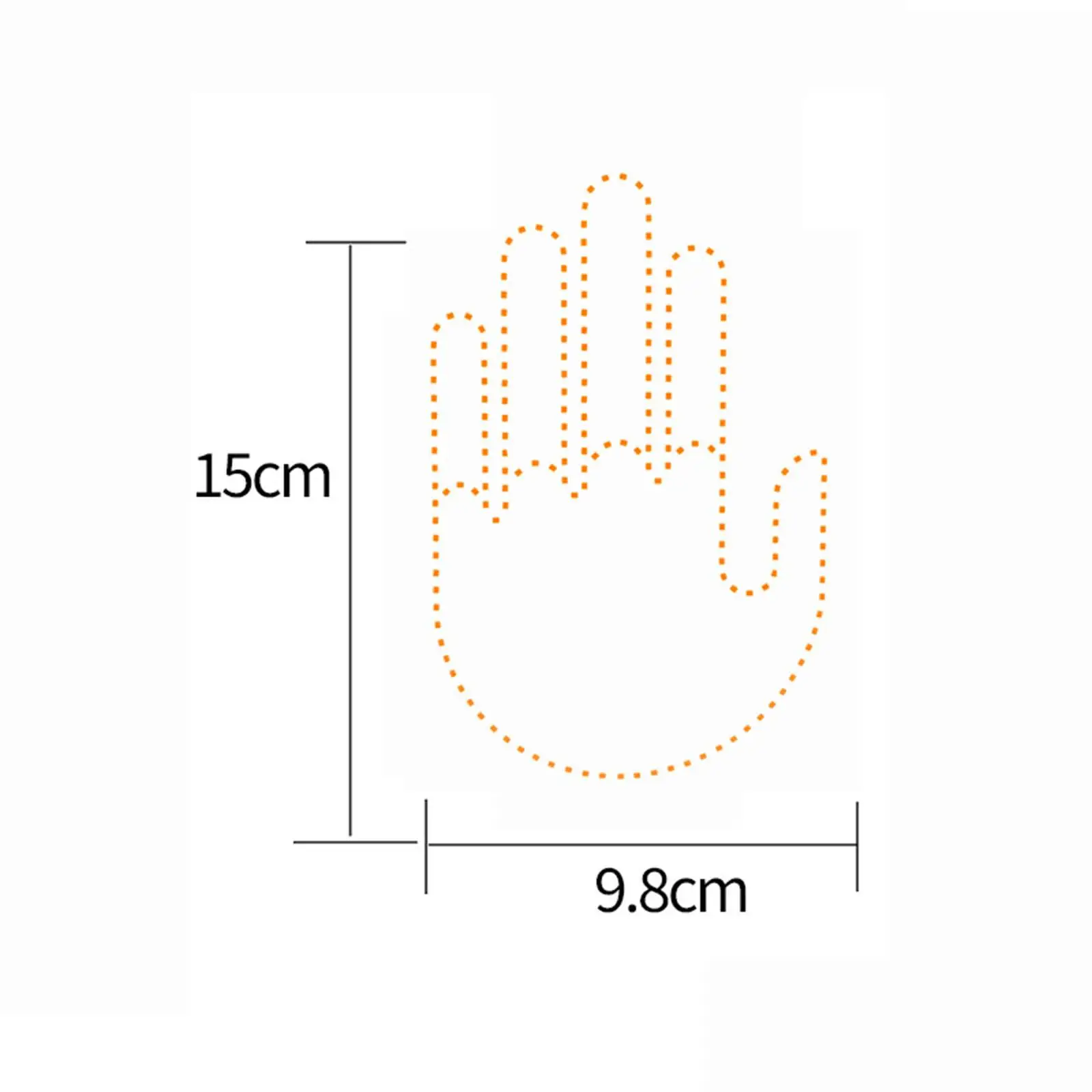 Car Finger Light Auto Accessories Easy Installation LED Middle Finger Sign