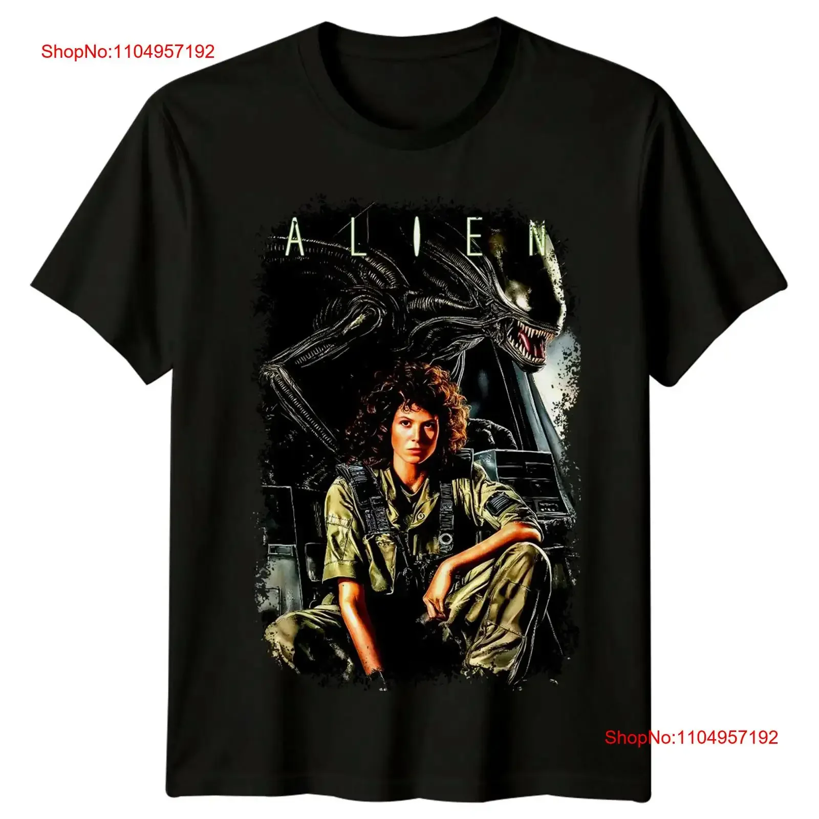 Alien 1979 Movie Poster Inspired T Shirt Retro 80s vintage Washed Top For Everyday Wear Versatile Comfortable Stylish Unisex
