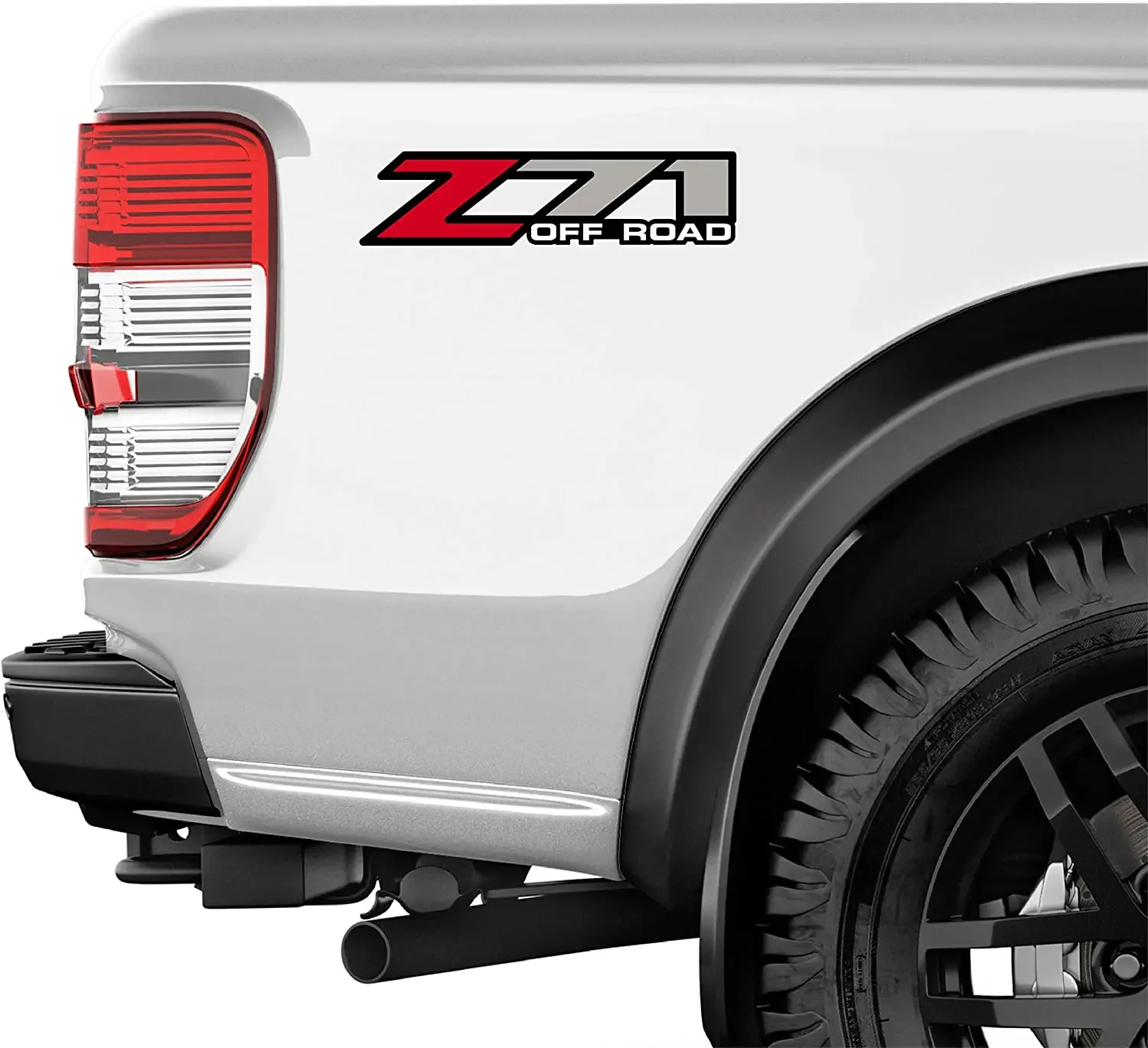 2x Car Stickers for Z71 Offroad 2001-2006 Bed Side 1500 2500 Wheels Decals Motor Bike Auto Truck Window Body Applique