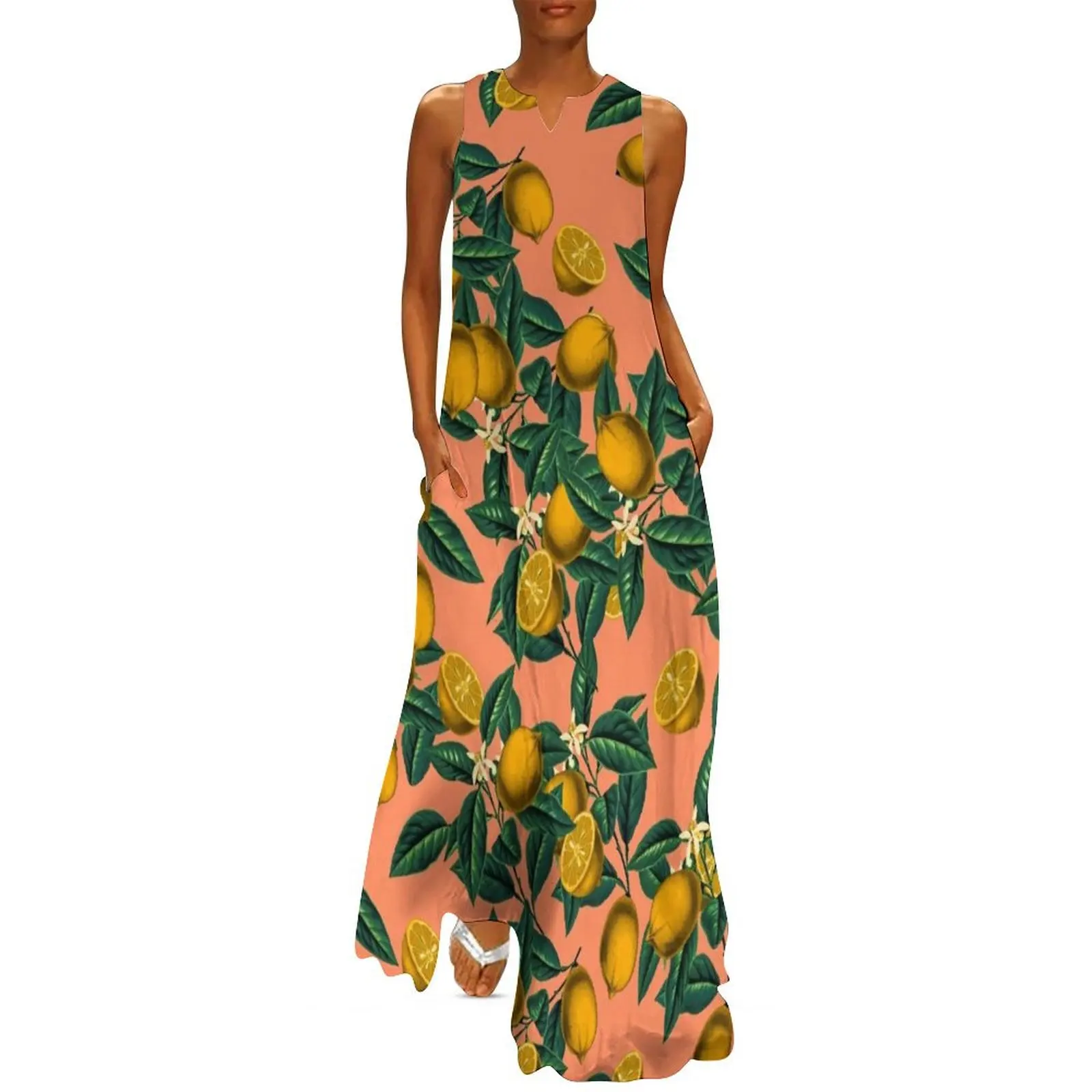 

Lemon and Leaf Long Dress womans clothing summer dress womens 2025 dress women summer 2025 dresses ladies 2025 summer