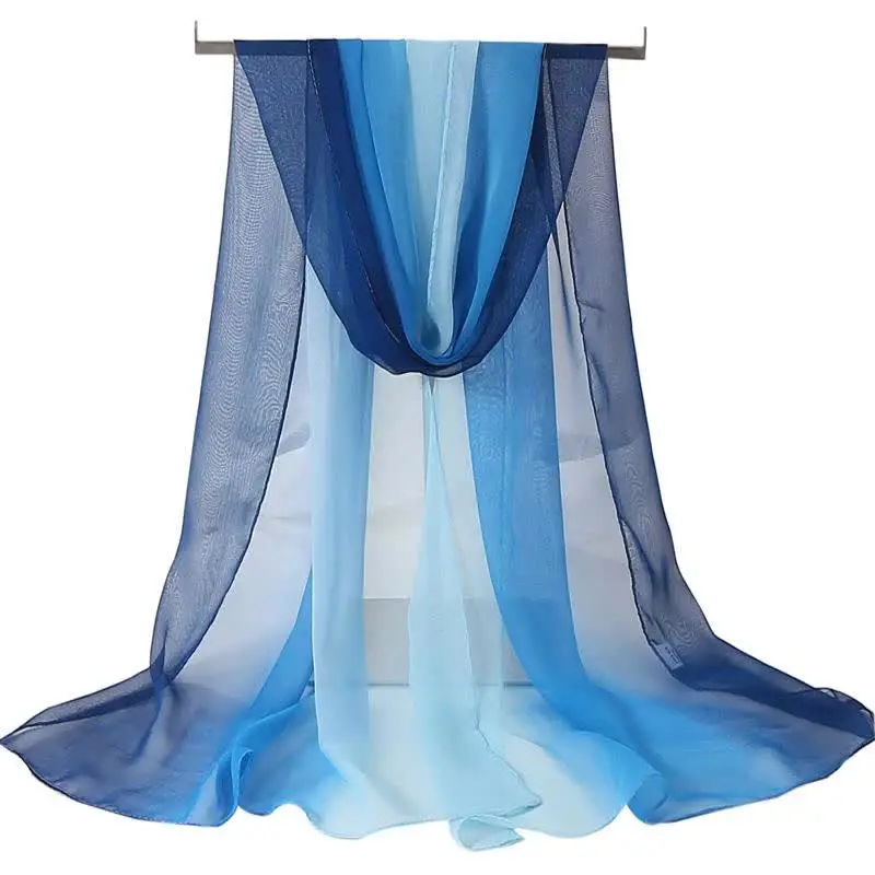 Женские шелковые шали OLOME градиентный принт