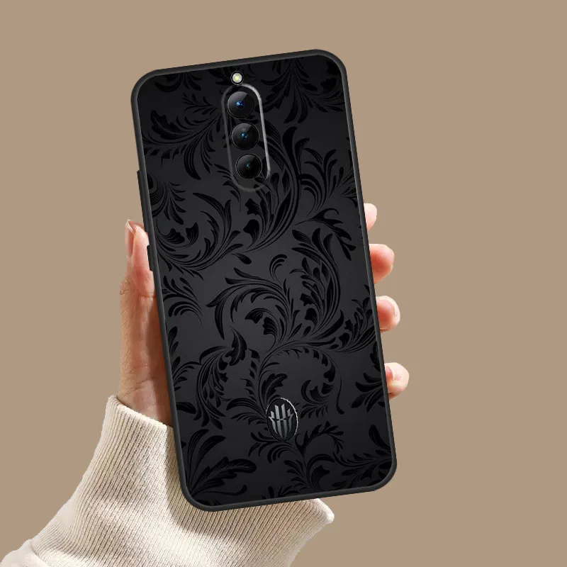 Чехол с черным художественным узором для ZTE Nubia Red Magic 11 9S 8S 8 9 10 10S Pro Plus 6 7 6S 7S Pro 5G 6R 10 Air Cover