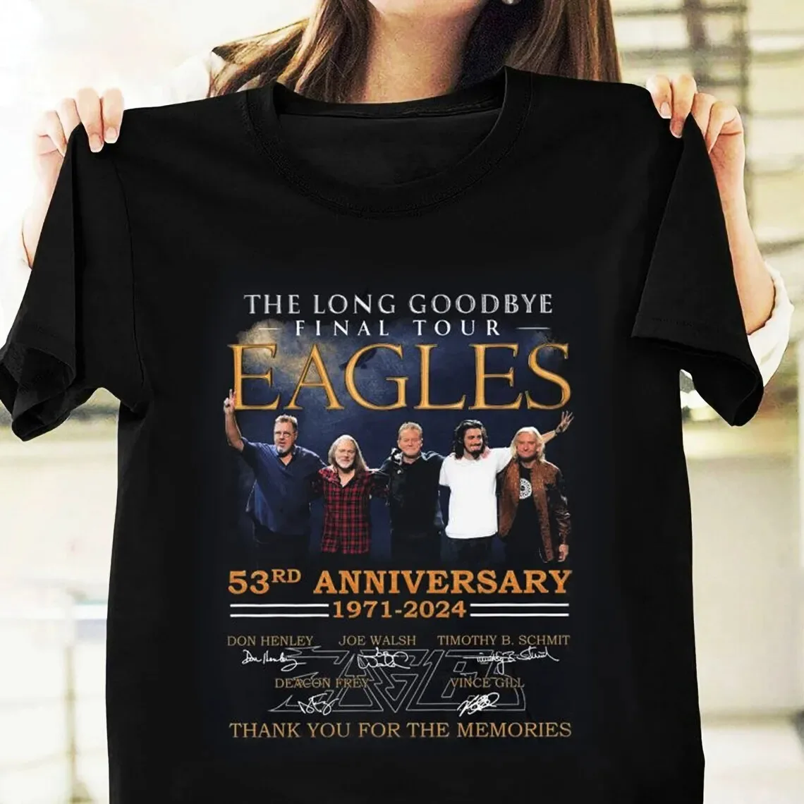 The Long Goodbye Final Tour 53rd Anniversary 1971-2024 Signatures T-Shirt