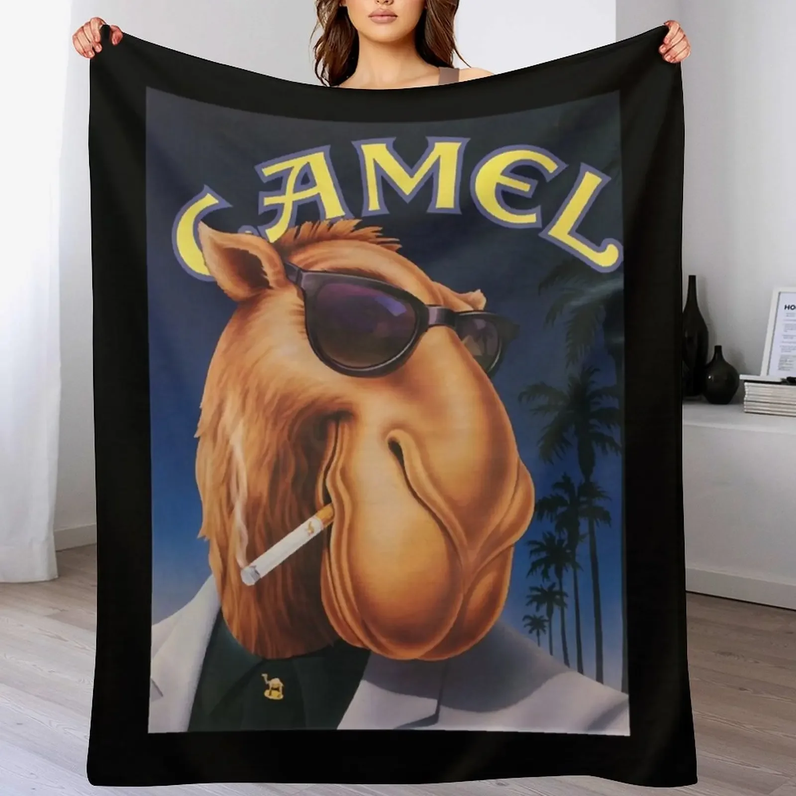 

Camel Cigarettes Throw Blanket Lightweight Warm Blanket for Travel Camping