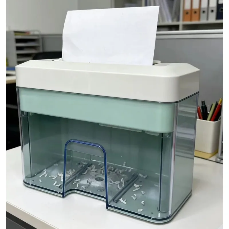 for Level 5 Security Desktop Drawer Electric Paper Shredder Office Home 2mm Particle Cut