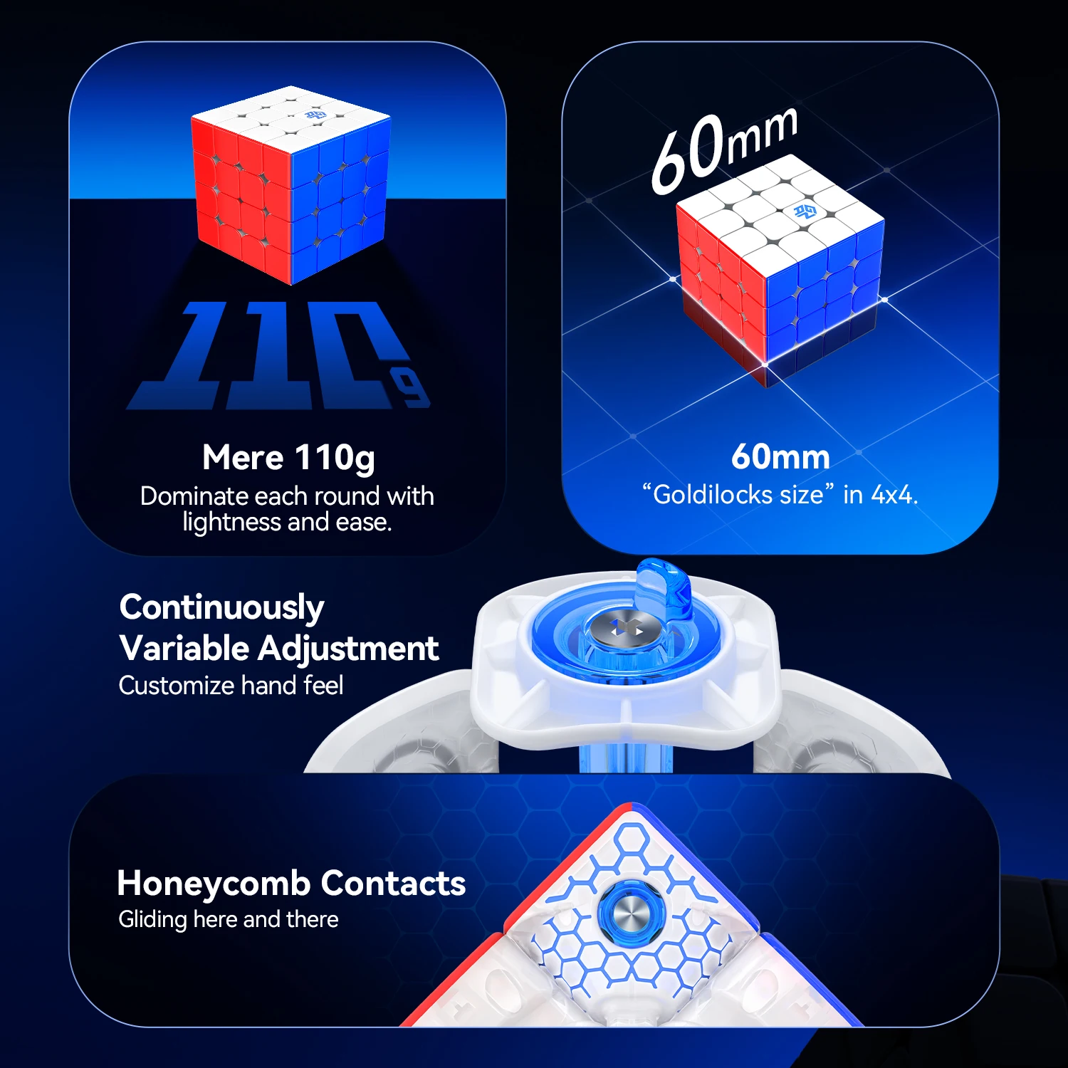 GAN 460 M SP 4x4x4 Магнитный куб Профессиональные игрушки-головоломки Speed Cube Детский подарок Cubo Magico Puzzle