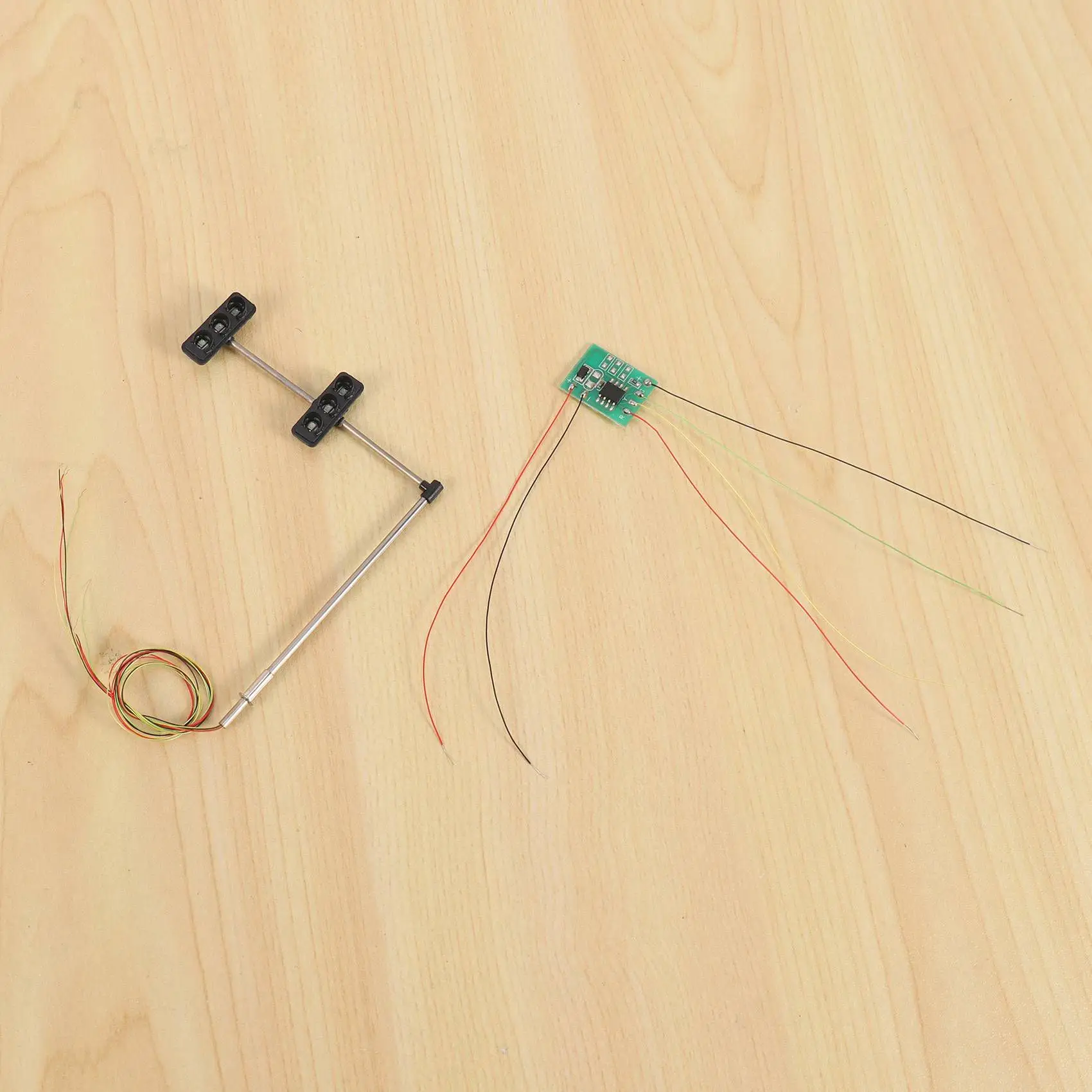 CEA 4X 3 Color Traffic Light Signals Ho Oo Scale Model 6LED For DIY Sand Table Crossing Street Construction Model 4