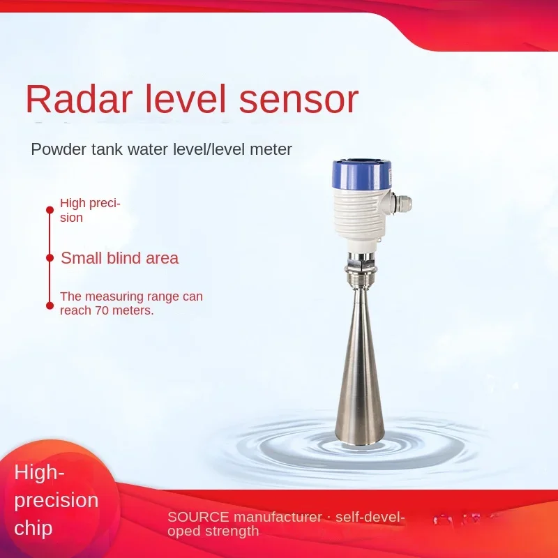 Radar level sensor, horn  gauge, material  gauge, powder silo level transmitter