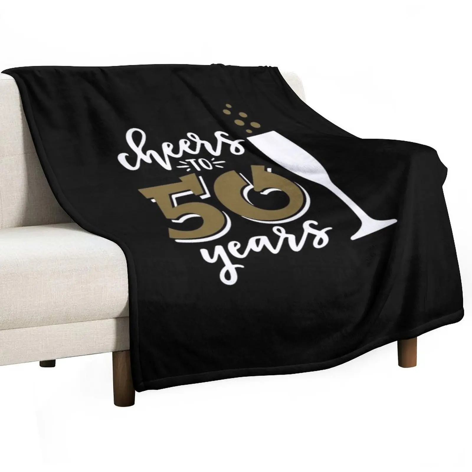 Cheers to 50 years birthday men women Of birthday Vacation Inspiration Joy Mood Throw Blanket Beautifuls Flannels Blankets