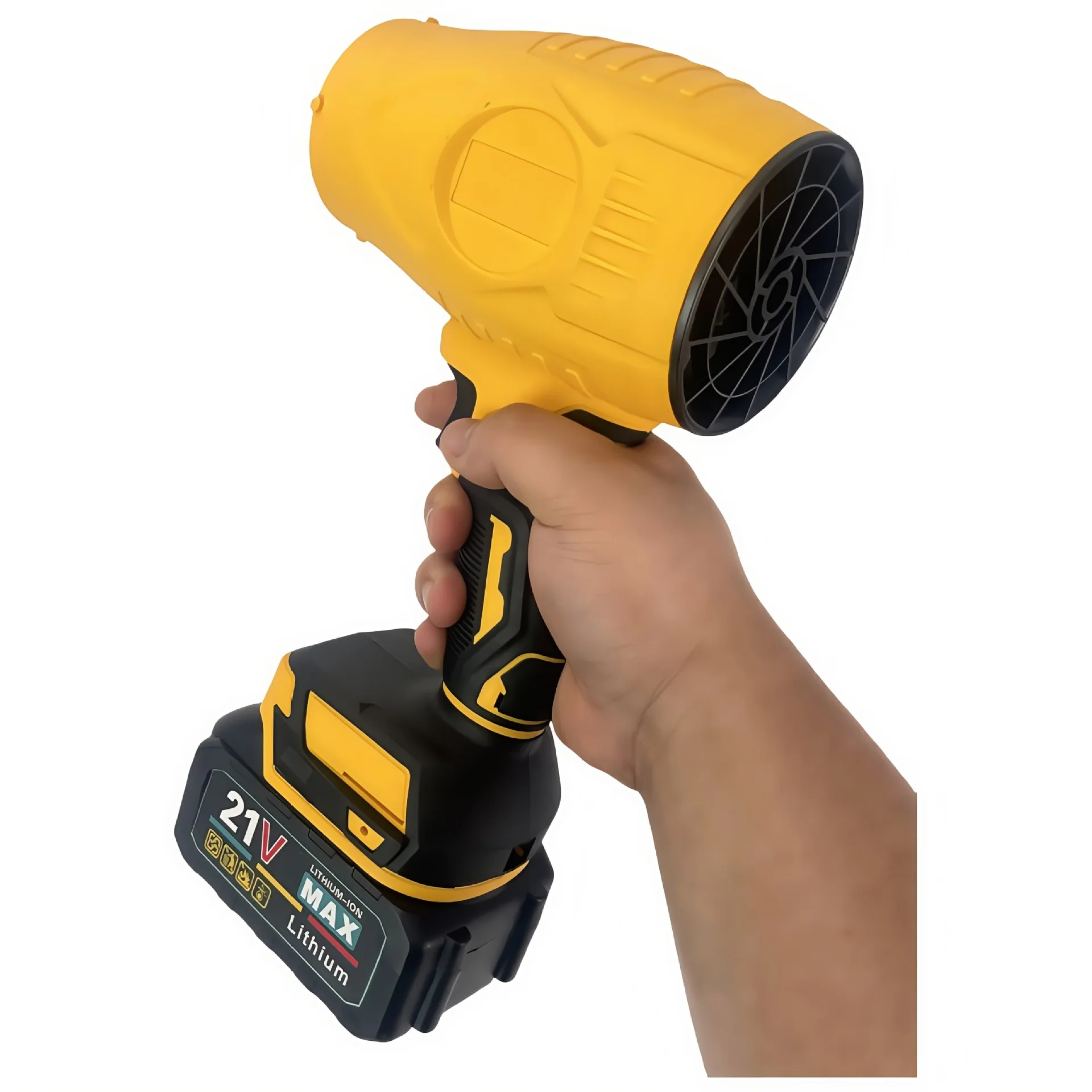 21V Lithium Battery Handheld Industrial Blower Hair Dryer Multifunction Turbine Dust Collector Long-Mouth DIY Use Plastic