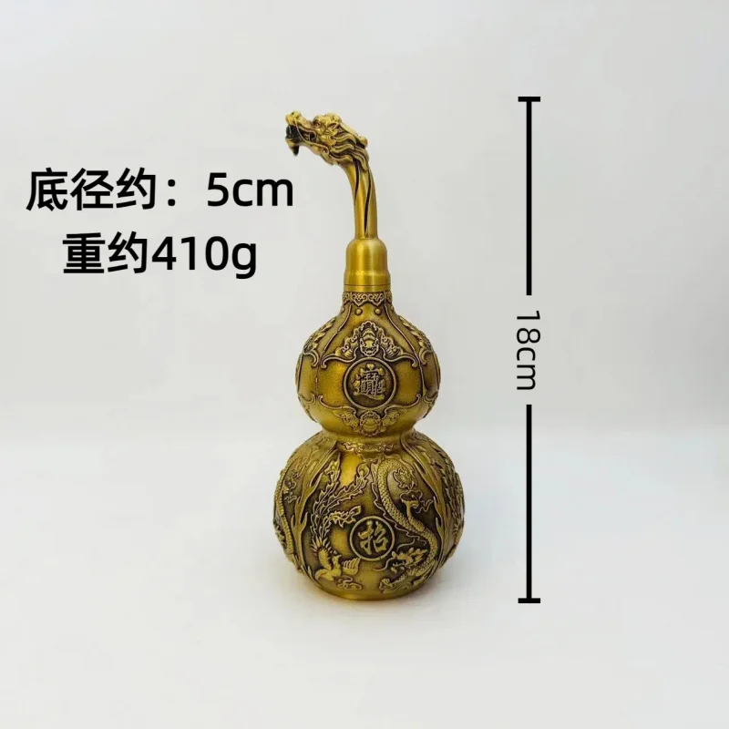 Brass Faucet Pixiu Open Mouth Gourd Copper Ornament Home Living Room Entrance Office Decoration Craft