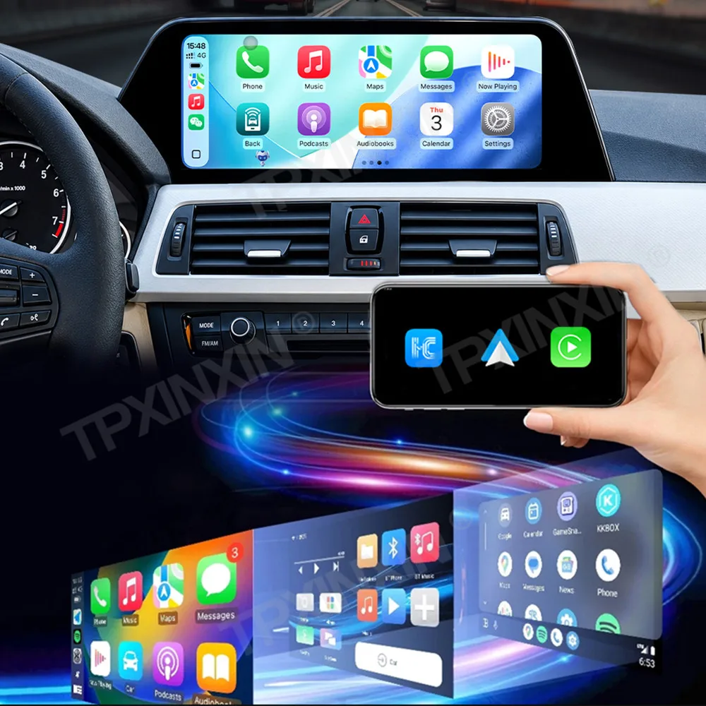 10.25 Blade Screen Linux Radio For BMW 3 Series F30 F35 2013~2017 Wireless CarPlay Android Auto GPS Navigation Multimedia Player