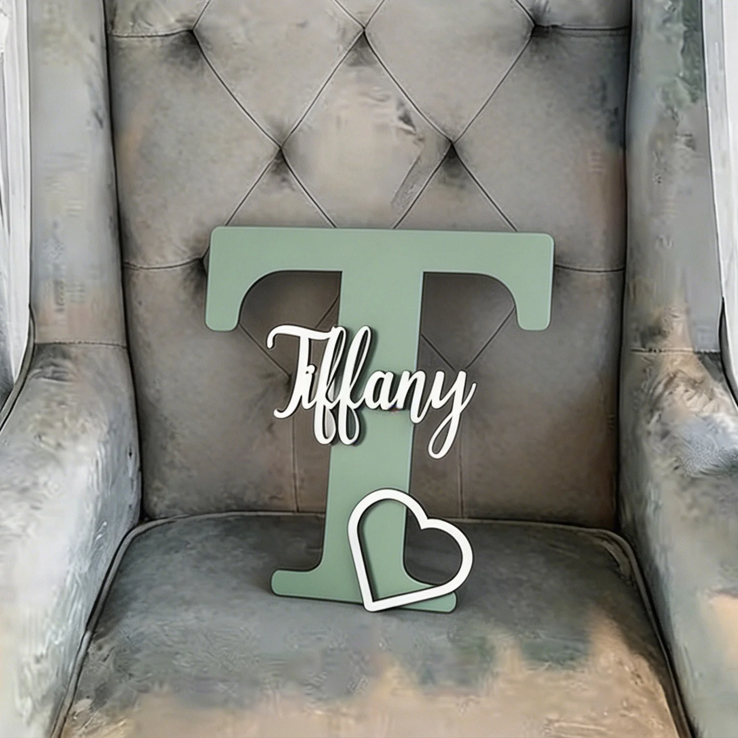 1pc multi-layer wall wooden decorative plaque, customized name/letter, ideal gift for birth, baptism, and wall decoration