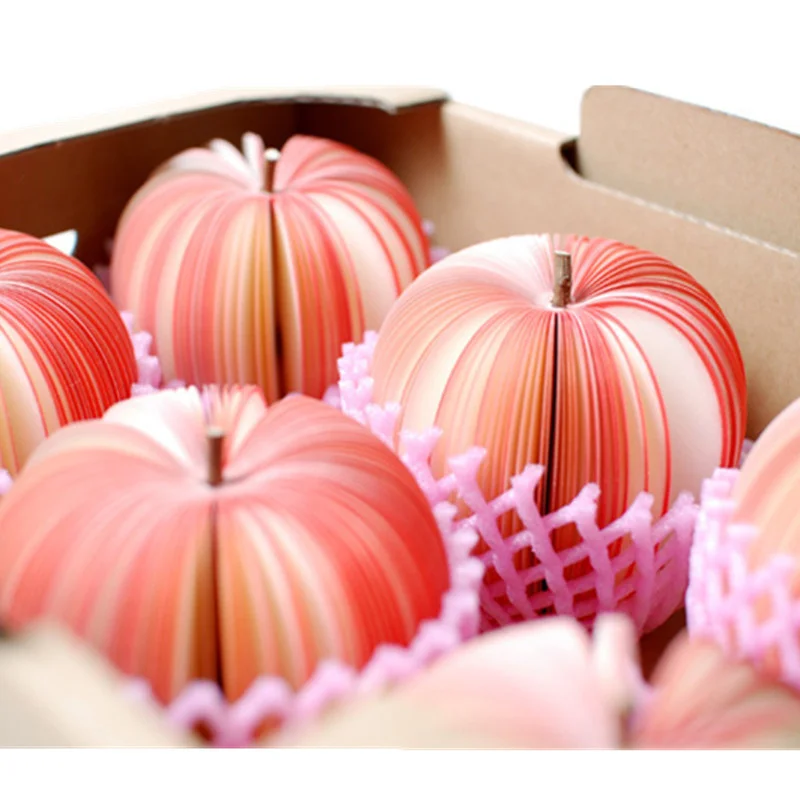 Maçã-frutas-como notas adesivas, 100pcs